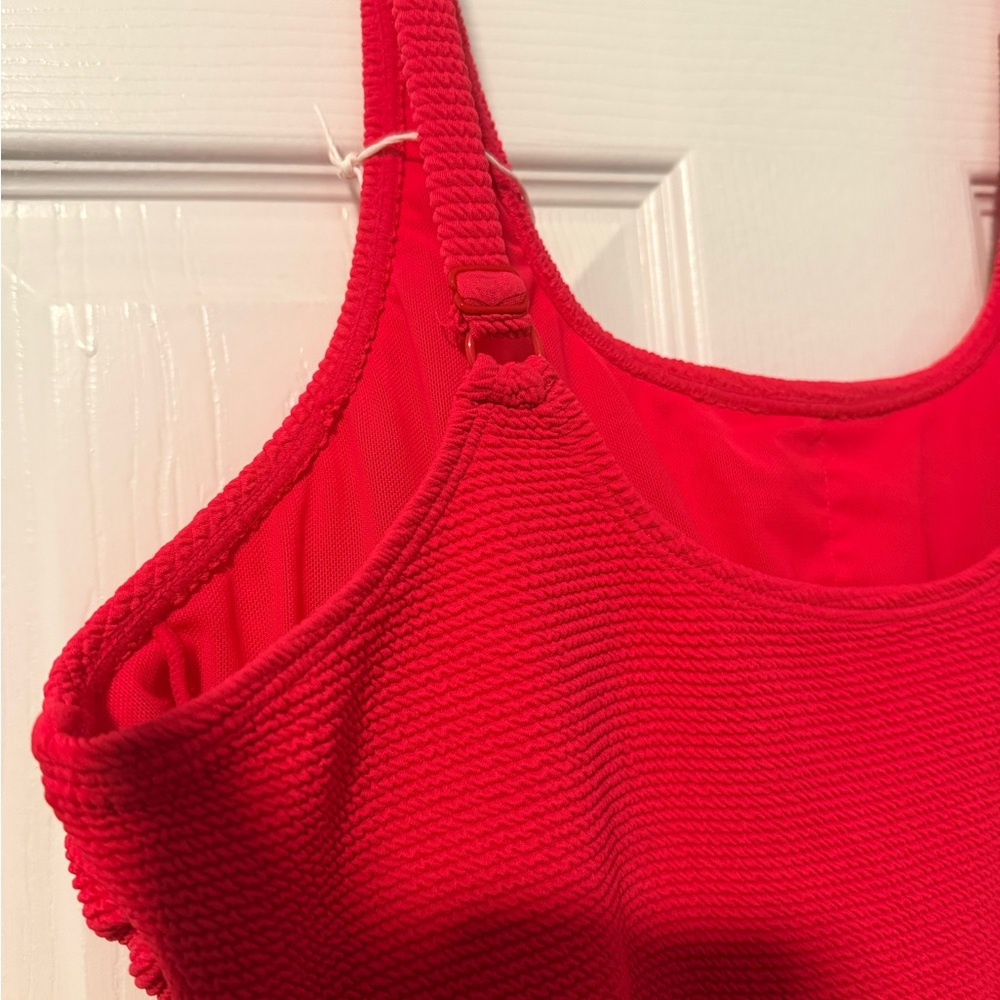 Serra Pink Textured Women’s One-Piece Swimsuit - Picture 6 of 6